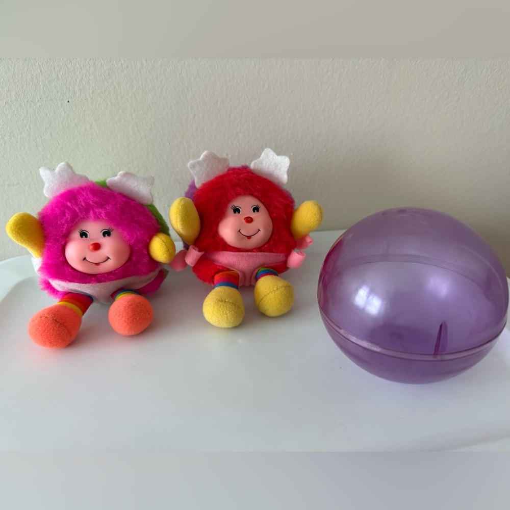 Rainbow brite baby sprites pink and red vintage